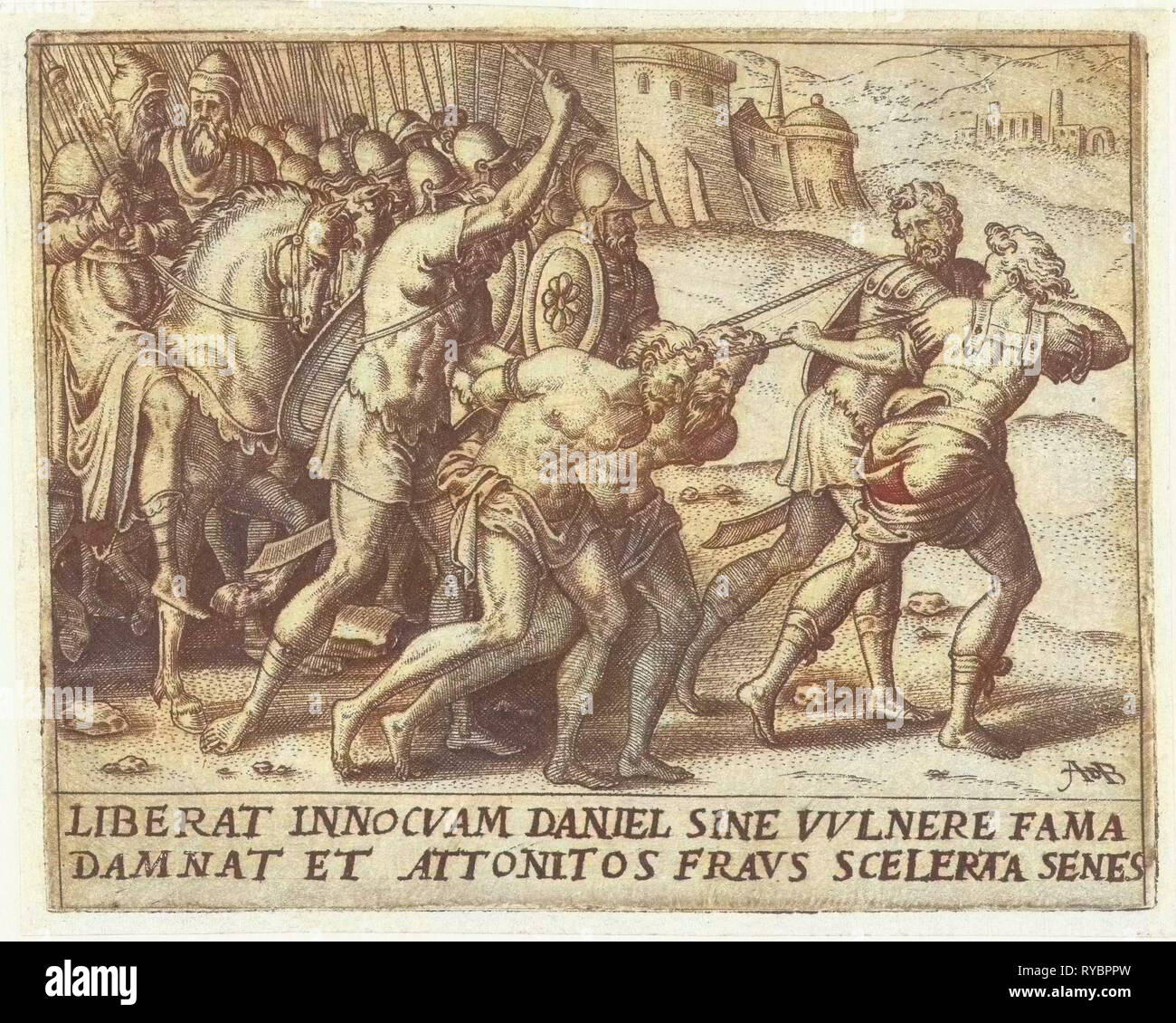 Die ältesten werden umgeleitet, Abraham de Bruyn, 1570 Stockfoto