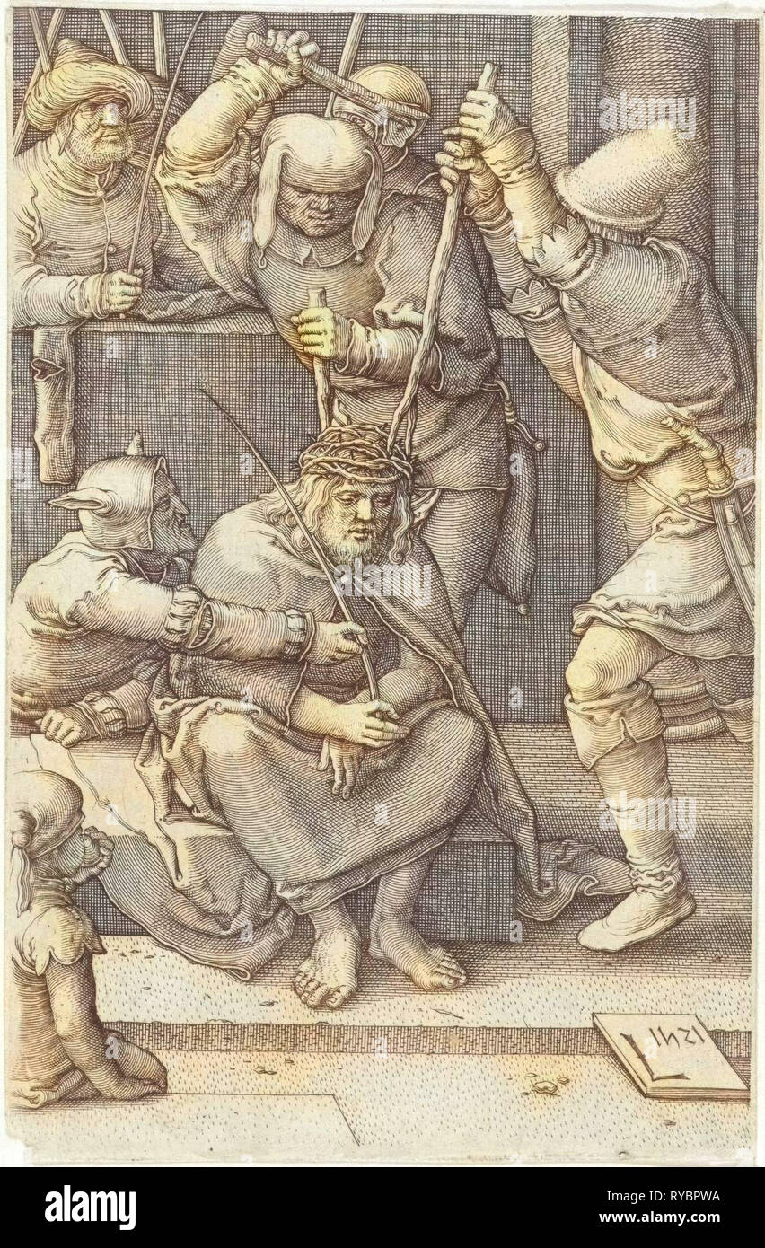 Krönung mit Dornen, Jan Harmensz. Muller, 1613-1622 Stockfoto