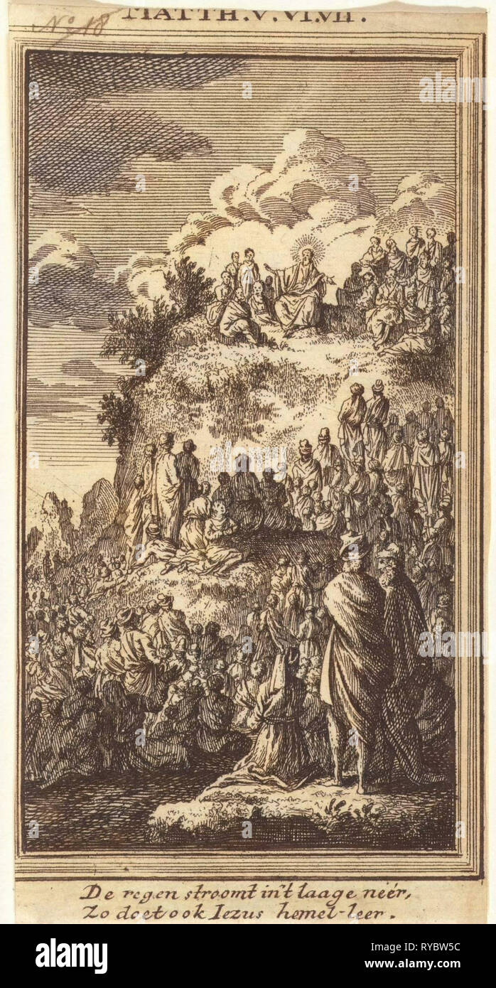 Predigt, Jan Luyken, anonym, 1712 Stockfoto