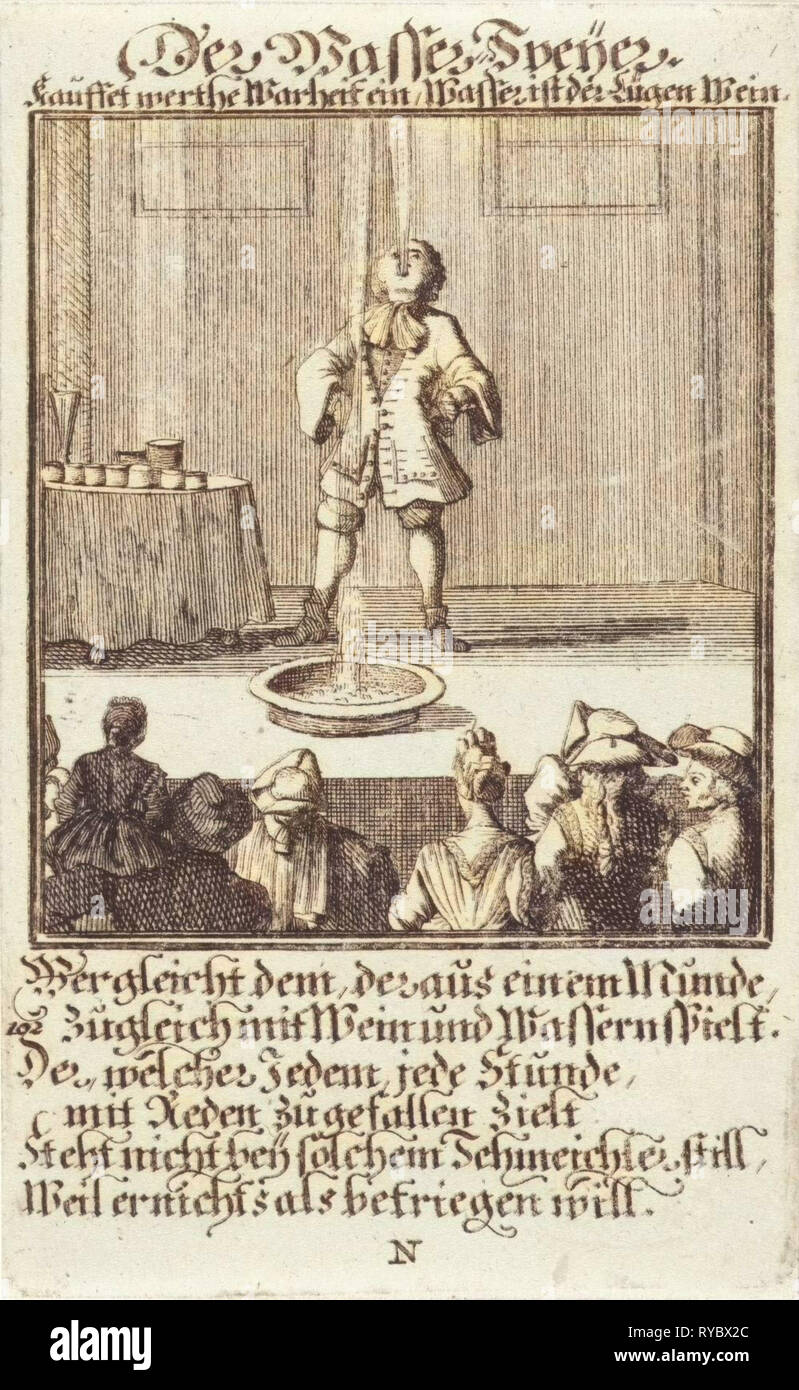 Wasserspeier, Caspar Luyken, anonym, 1711 Stockfoto