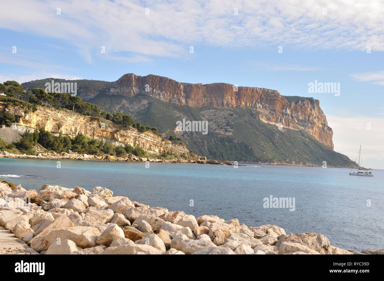 Die Klippen von Cassis Stockfoto