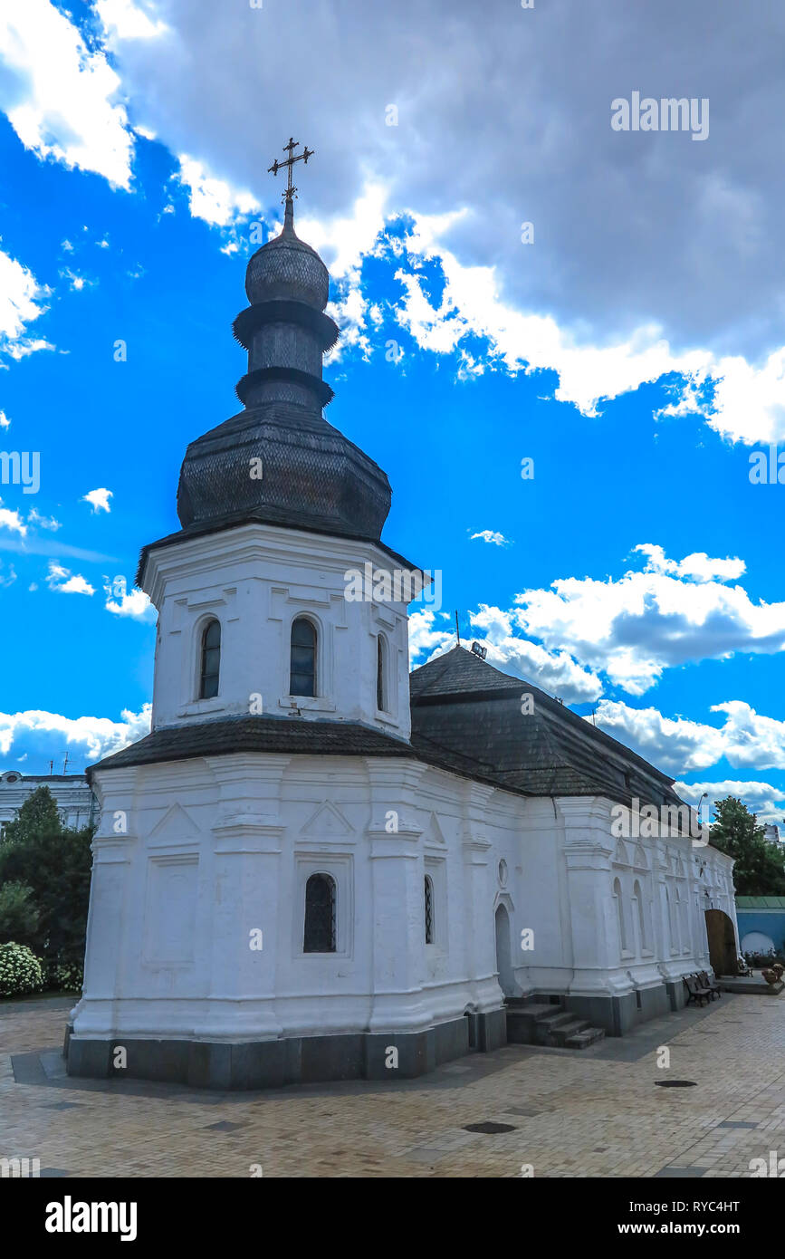 Kiew Saint Michael's Goldene Kuppel Klosterkirche Refektorium des Heiligen Johannes die göttliche Seite anzeigen Stockfoto