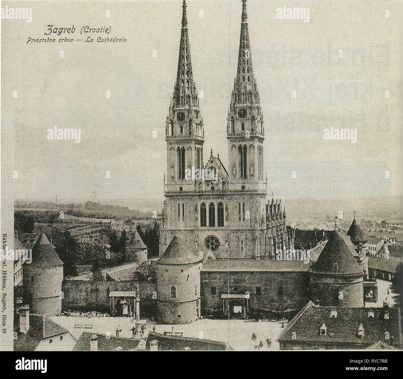 Kathedrale von Zagreb Stockfoto