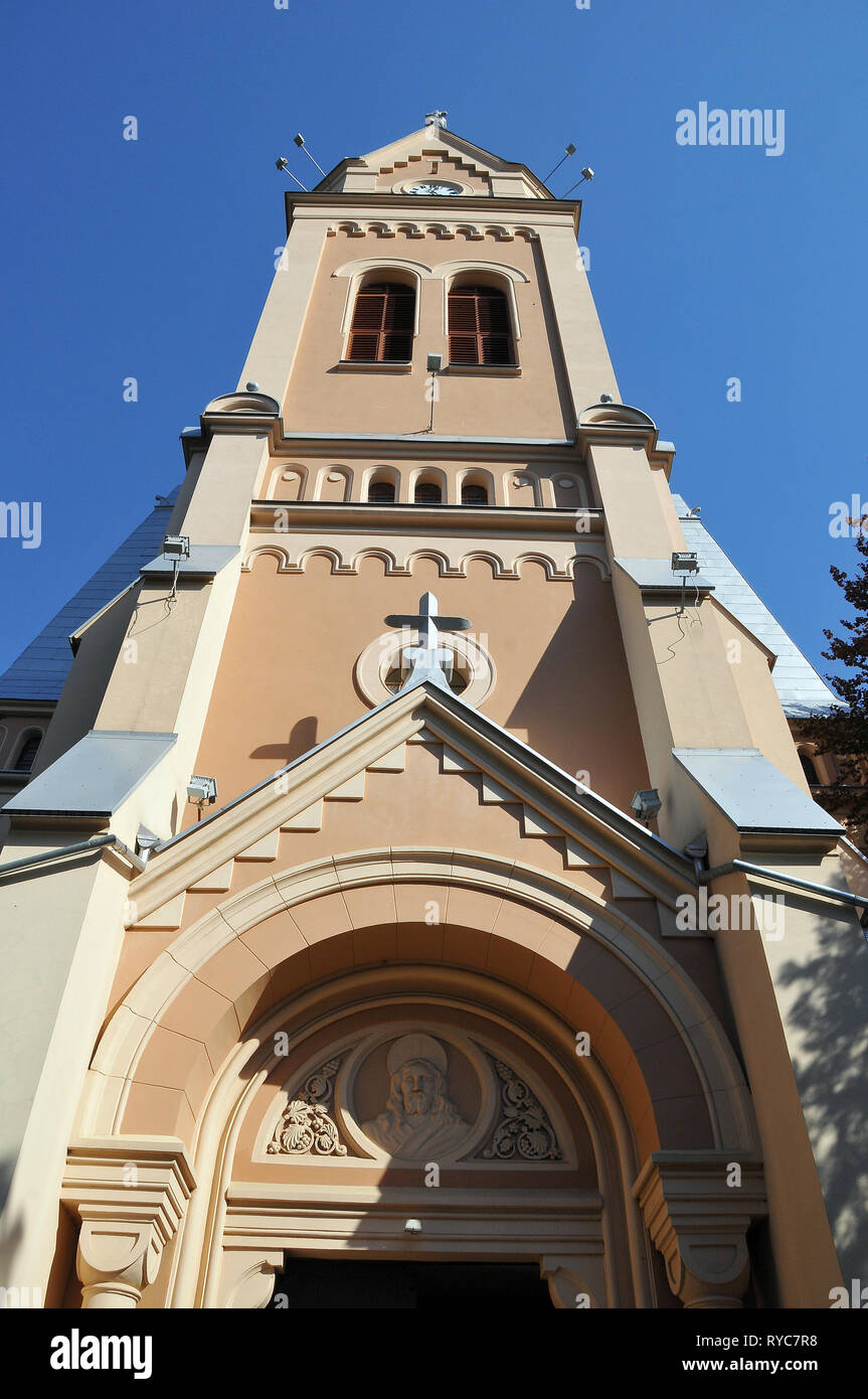 St. Martin von Tours Kathedrale in Esmoriz, Transkarpatien, Ukraine. Szent Marton katedralis Munkacson. Stockfoto