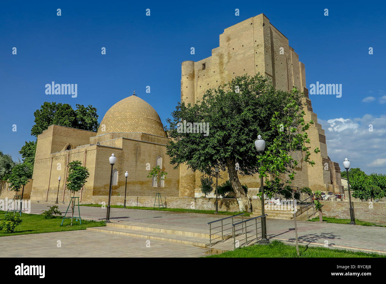 Shahrisabz Ak Saray White Palace Dorus Saodat komplexe Sicht Stockfoto