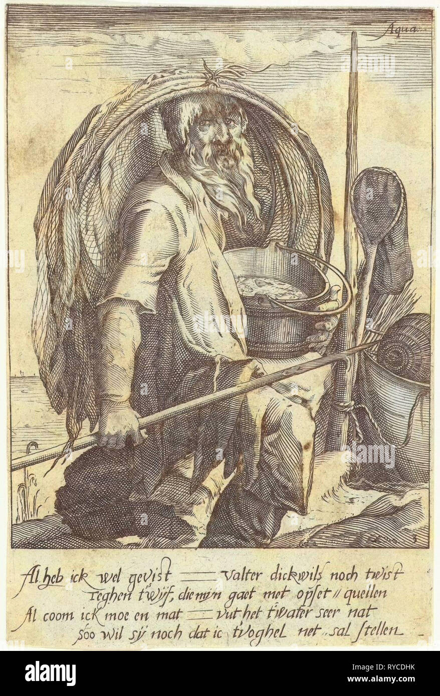 Wasser, Nicolaes Jansz. Uhr, 1597 Stockfoto