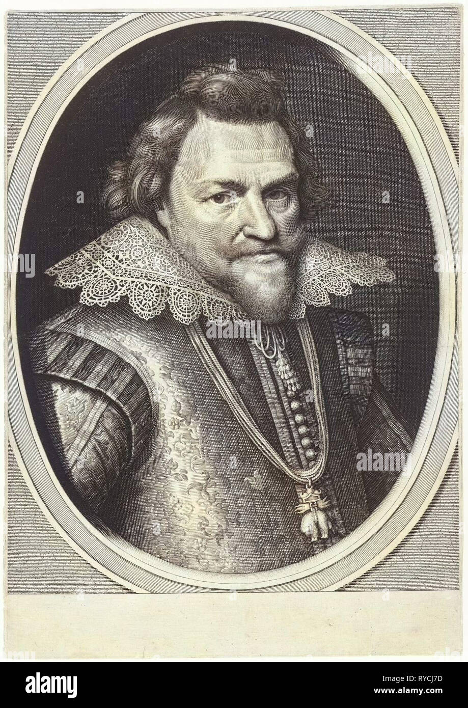 Porträt von Philipp Wilhelm, Prinz von Oranien, drucken Teekocher: Willem Jacobsz. Delff, Michiel Jansz van Mierevelt, 1628 Stockfoto