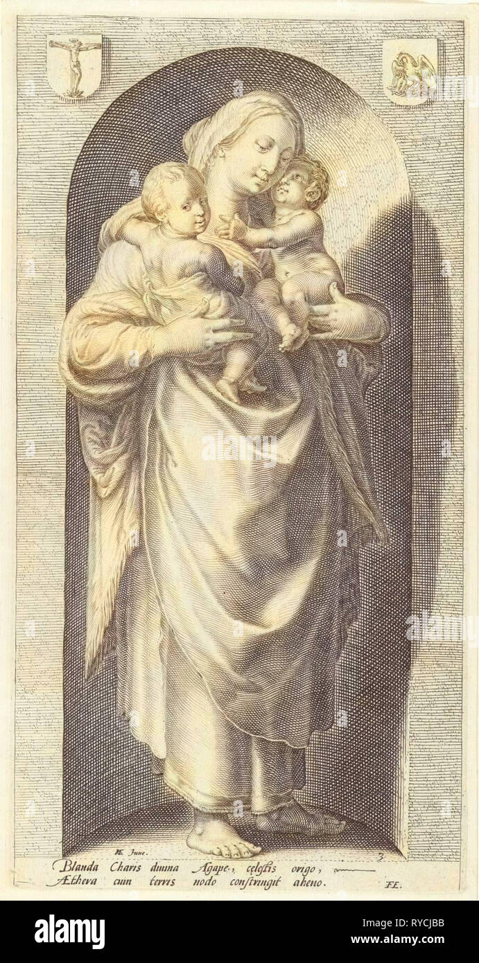 Liebe (Caritas), Jakob Matham, Franco Estius, 1593 Stockfoto