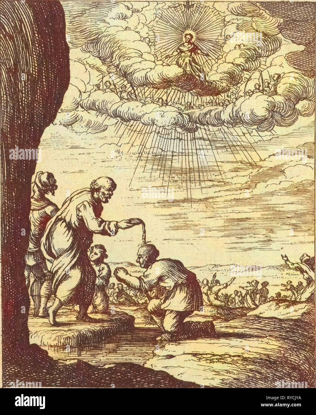 Dein Reich komme, Albert Flamen, Lodewijk XIV (Koning van Frankreich), 1648 Stockfoto