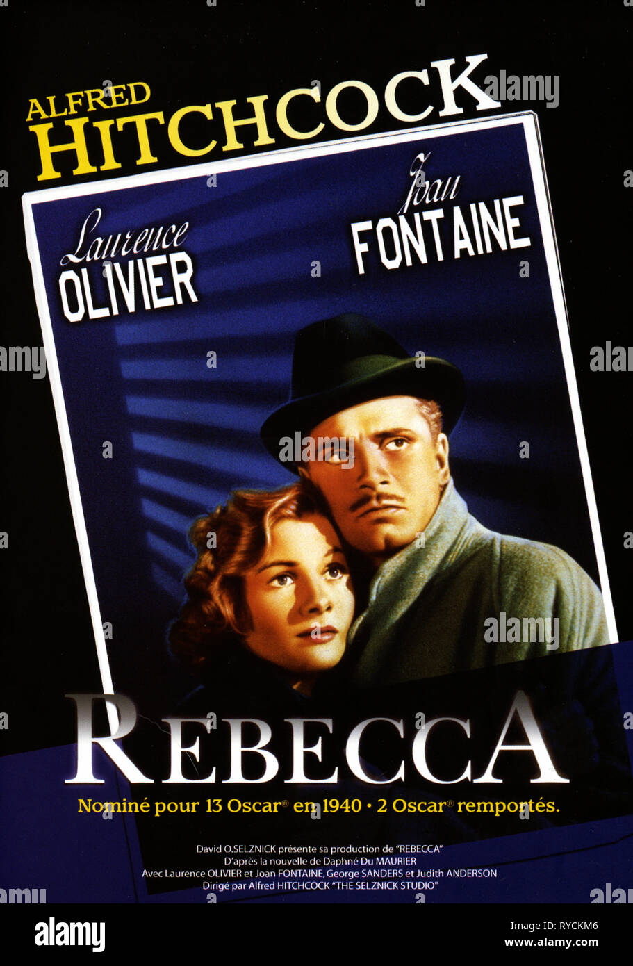 Französischer Film Poster, Rebecca, 1940 Stockfoto