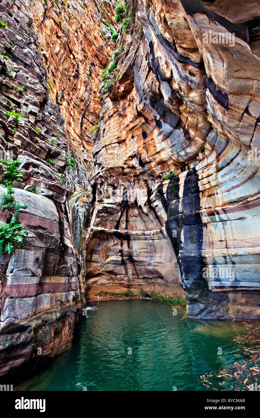 Ha Canyon, in der Nähe von Monastiraki Dorf, Gemeinde Ierapetra, Lassithi, Kreta, Griechenland. Stockfoto