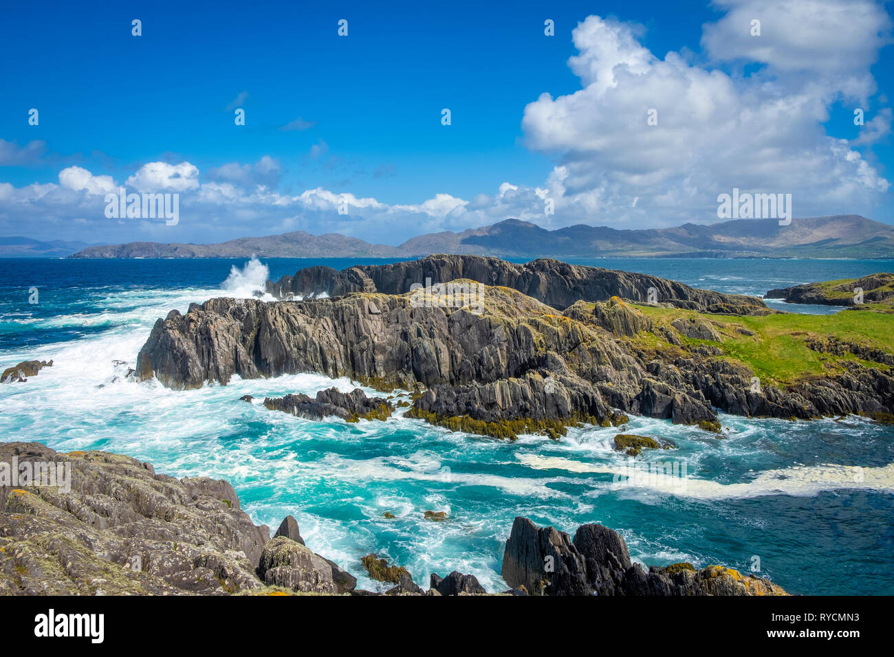 Am besten Landschaft an der Nordseite auf der Beara Halbinsel Stockfoto