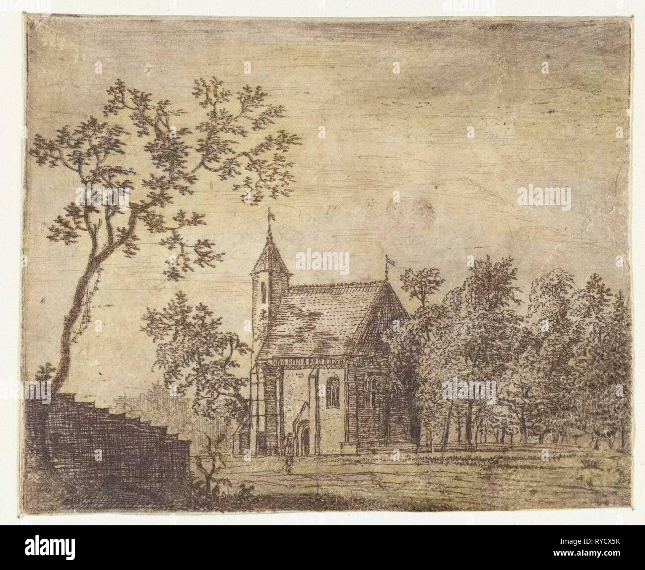 Kleine Kapelle, Jan Ruysscher, 1635-1674 Stockfoto