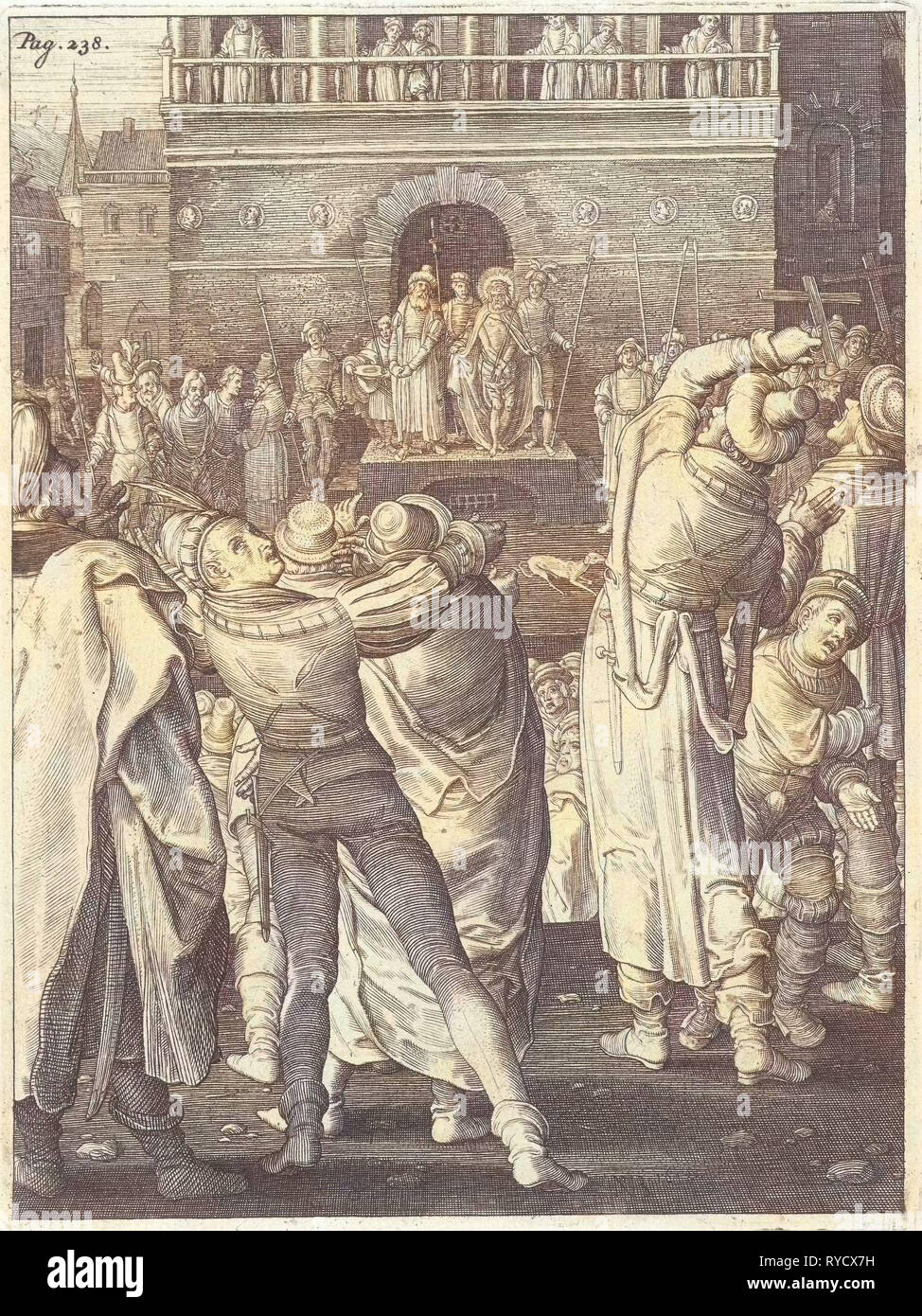 Ecce Homo, Nicolaes de Bruyn, 1618 Stockfoto