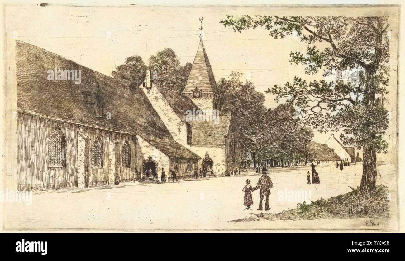 Grote Kerk Vreeland, den Niederlanden, Elias Stark, 1887 Stockfoto