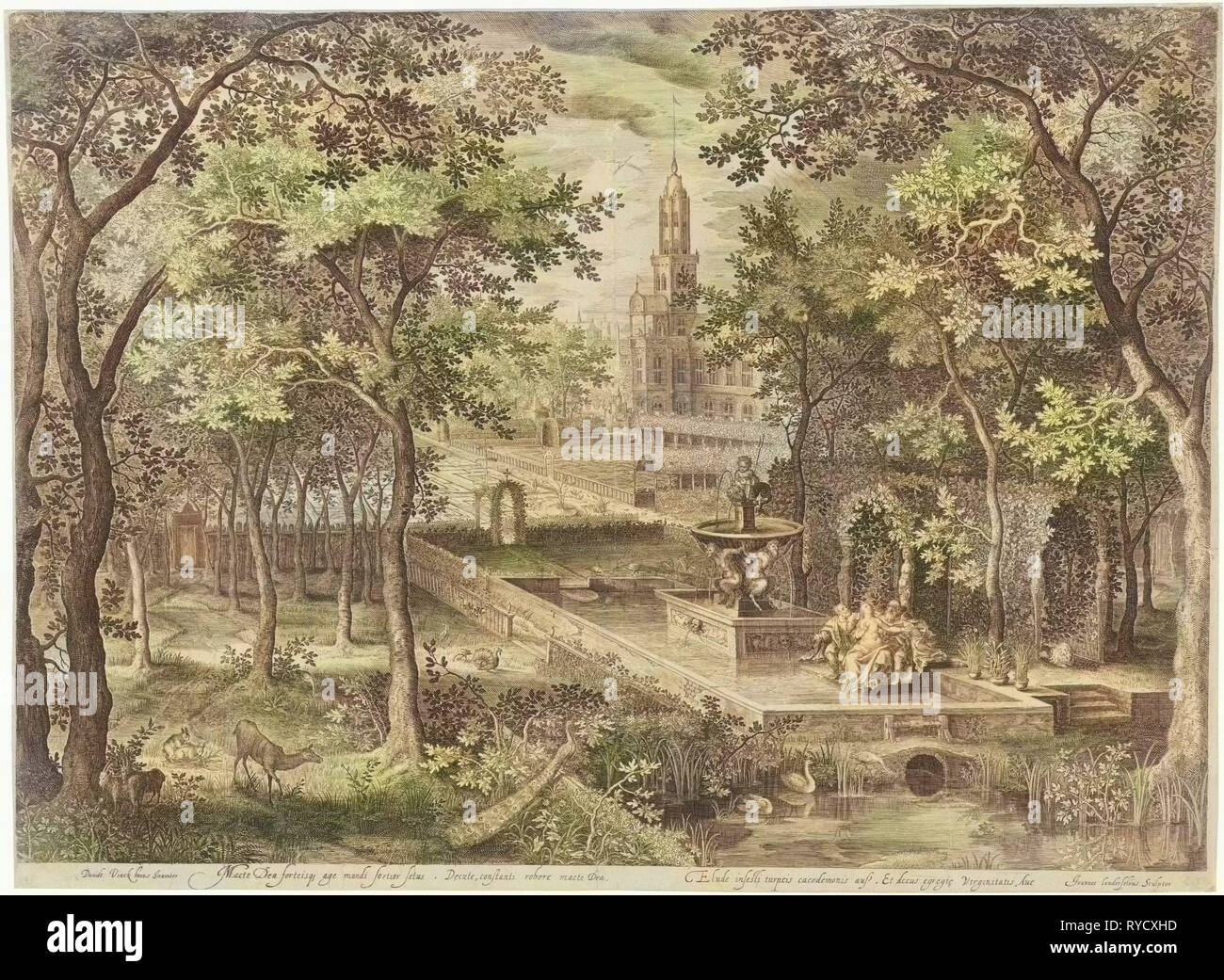 Susanna und die ältesten, Jan van Londerseel, 1580-1625 Stockfoto