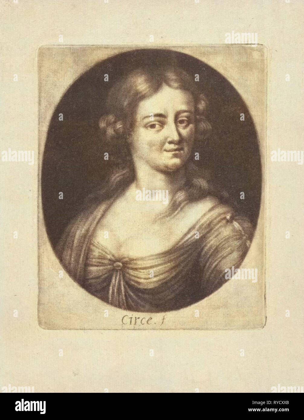 Büste einer Frau, möglicherweise Circe, 1637-1677 Stockfoto