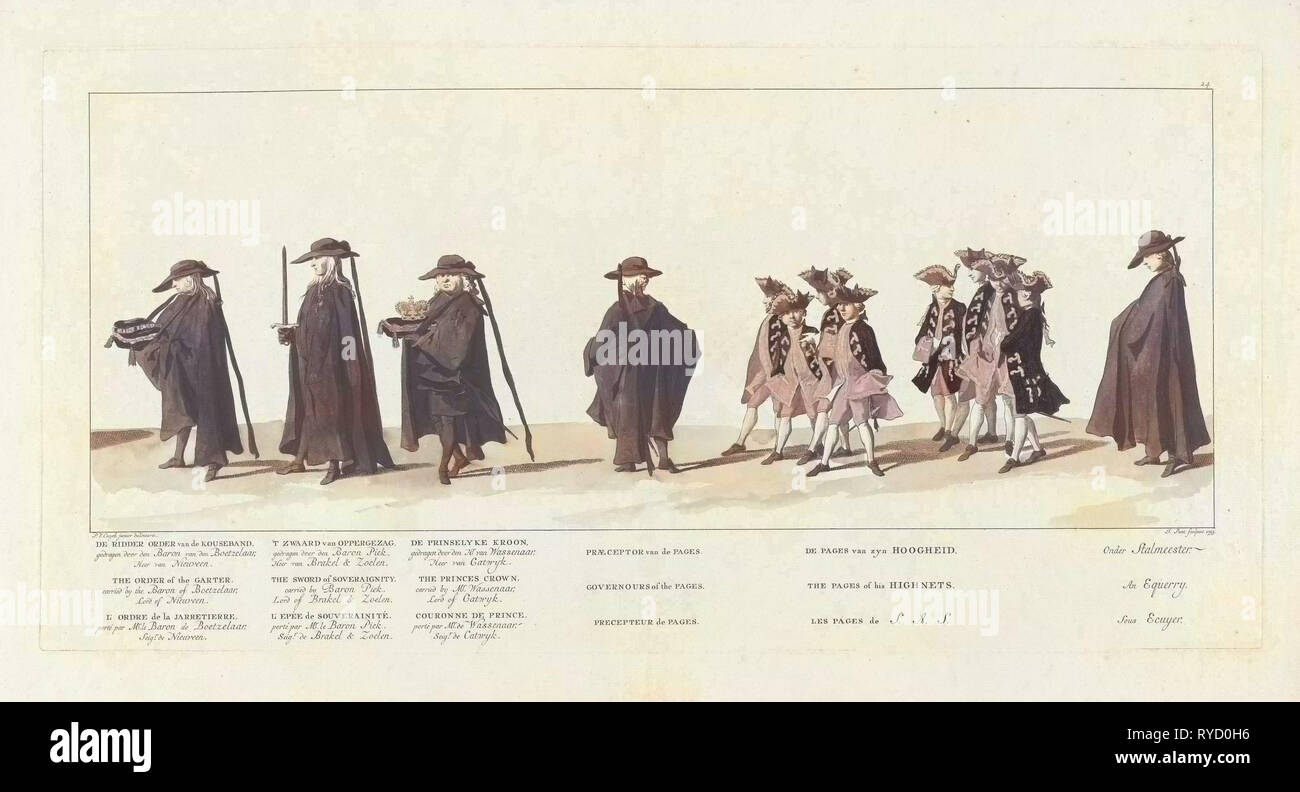 Bahnhof von William IV., 1752, Platte 24, Jan Punt, 1753 Stockfoto