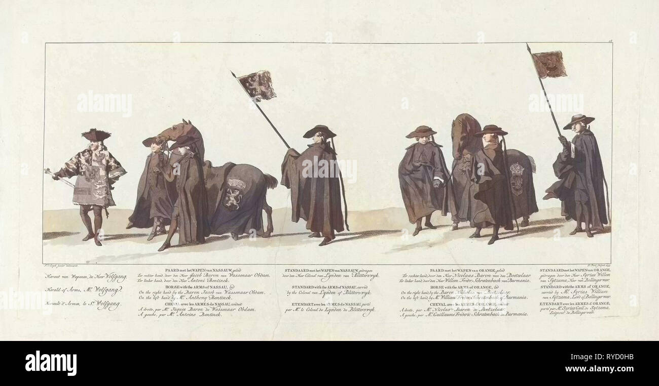 Bahnhof von William IV., 1752, Platte 18, Jan Punt, 1753 Stockfoto