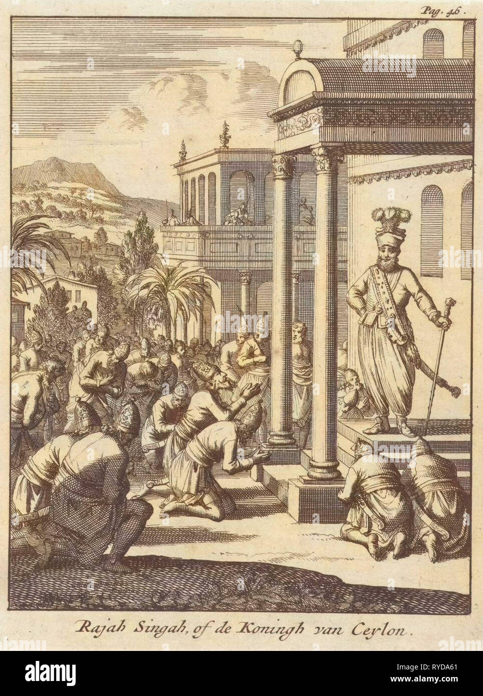 Print, print Maker: Jan Luyken, Dating-1692 Stockfoto