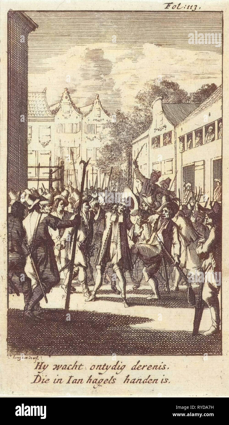 Nicholas Heron Berge auf der Straße, 1672, Caspar Luyken, 1692 angegriffen Stockfoto