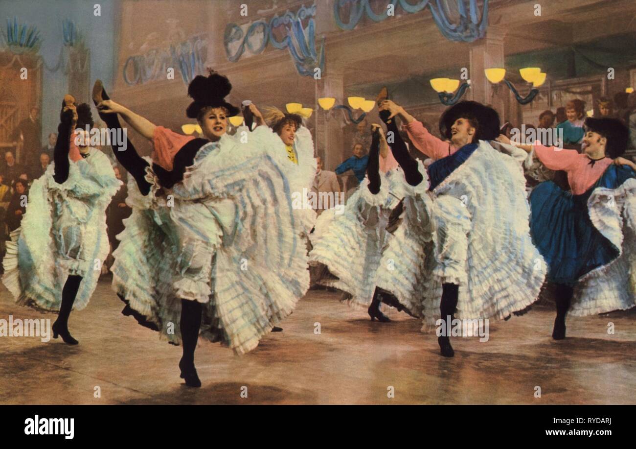 CAN CAN Tänzerinnen, MOULIN ROUGE, 1952 Stockfoto