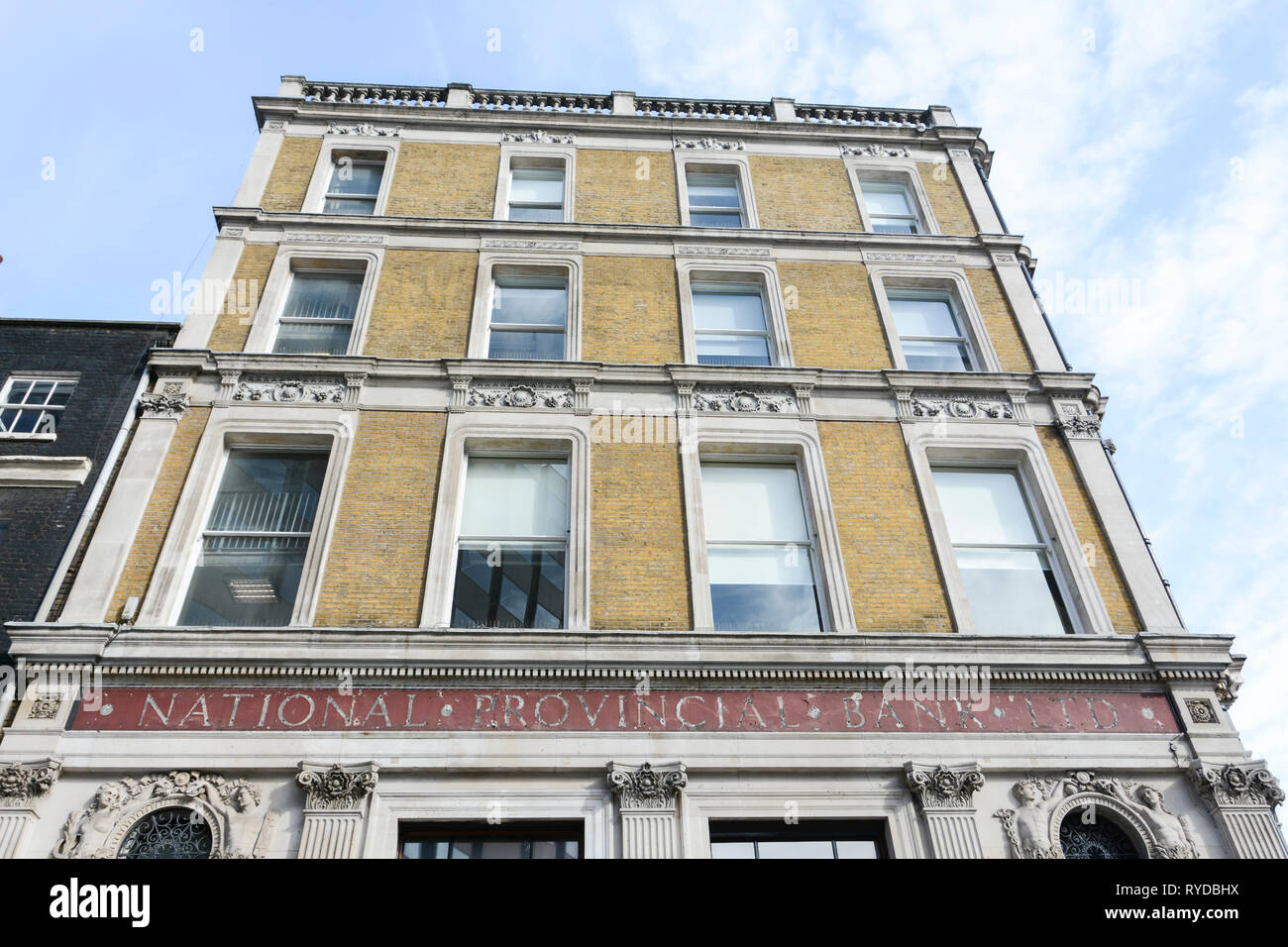 National Provincial Bank Ltd, Hatton Garden, London, UK Stockfoto