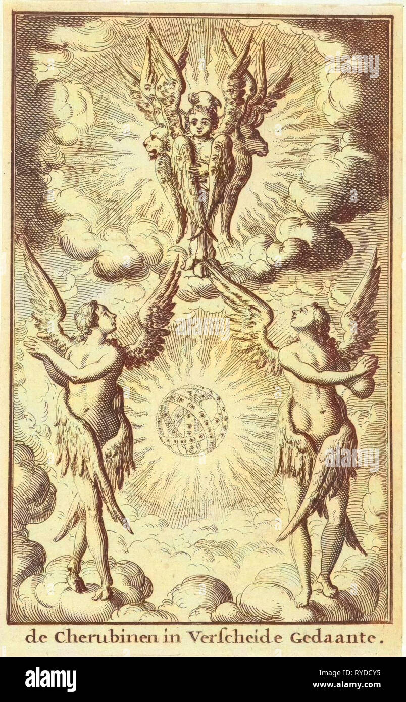 Einige Putten, Jan Luyken, Willem Goeree, 1683 Stockfoto