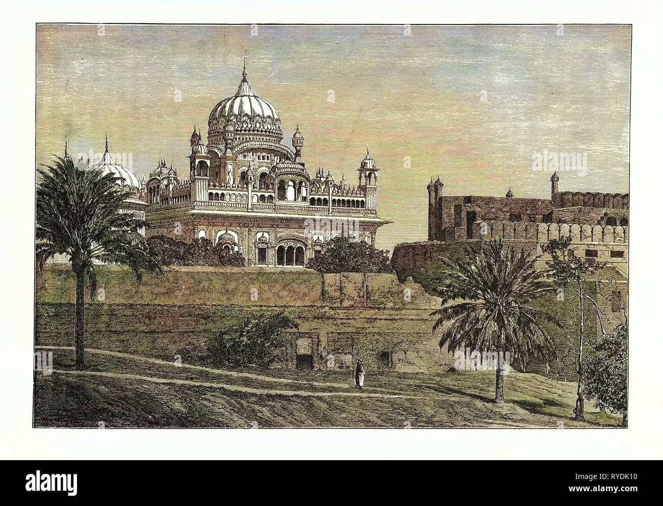 Palace in Lahore, Indien Stockfoto