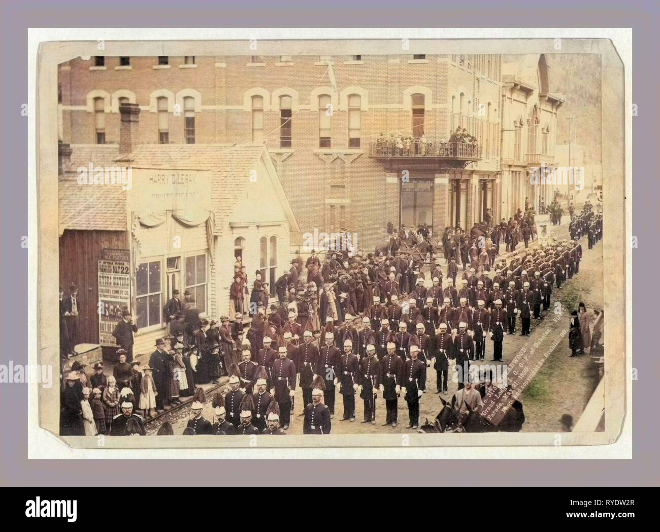 Totholz. Großloge I.O.O.F Dakotas. Street Parade, 21. Mai 1890 Stockfoto
