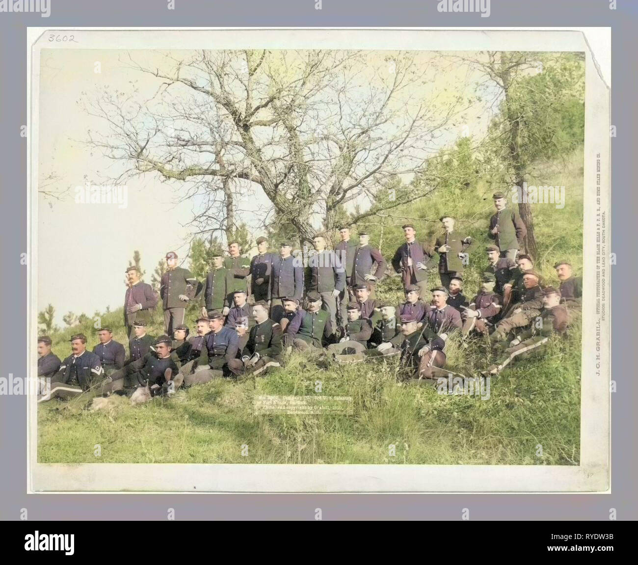 Das Unternehmen C, 3 US-Infanterie in der Nähe von Fort Meade, also... Dak Stockfoto