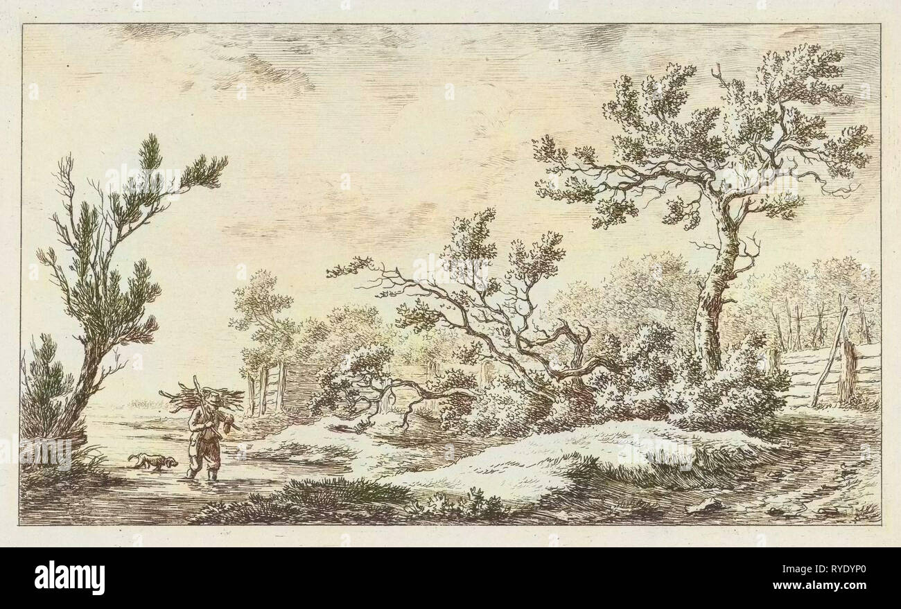 Holz Sammler, Carel Lodewijk Hansen, c. 1780-1840 Stockfoto