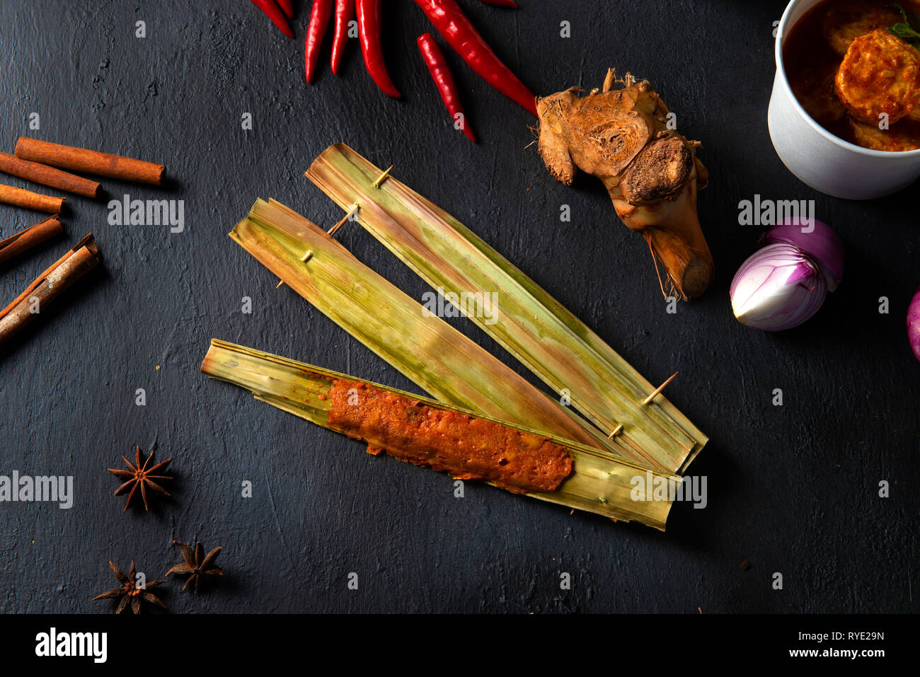 Otak otak, berühmten malaysischen Essen Stockfoto