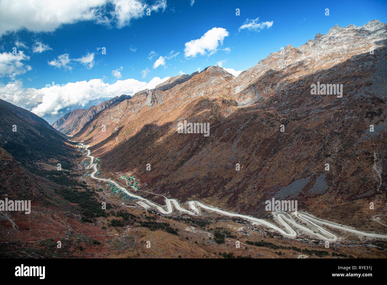 Seen und die Landschaft von Arunachal Pradesh, der nordöstlichen Zustand von Indien Stockfoto