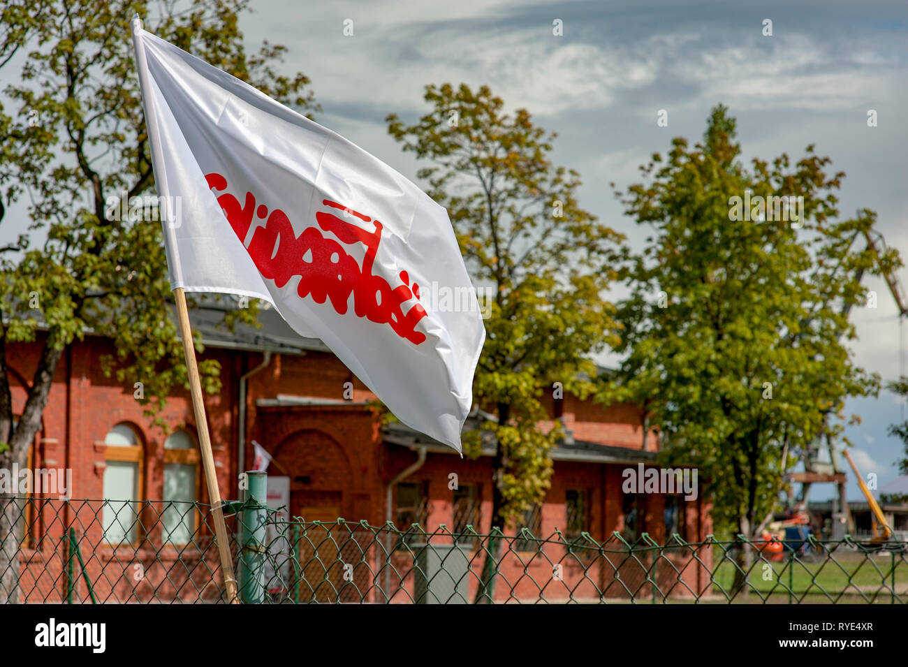Die Danziger Werft im Norden Polens, Geburtsort der Solidarität politische Bewegung während der Zeit des Kommunismus in Polen Stockfoto
