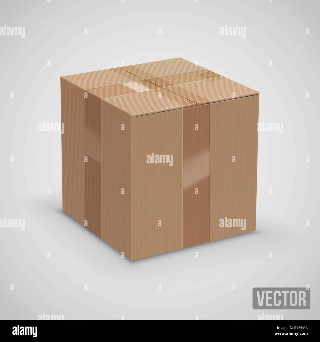 Karton-box Stock Vektor