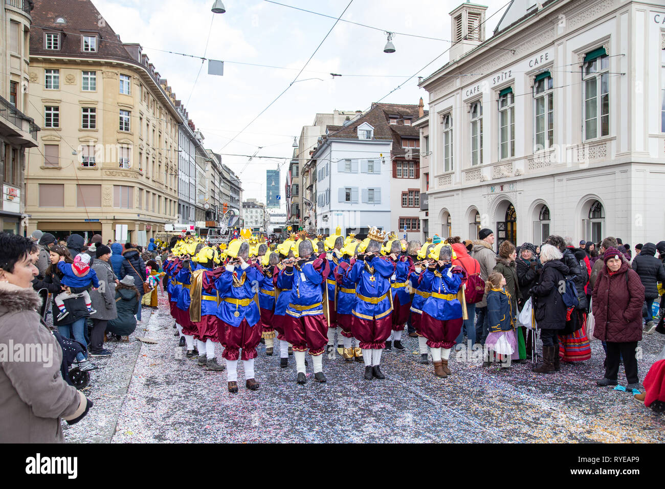 Karneval von Basel 2019 Stockfoto