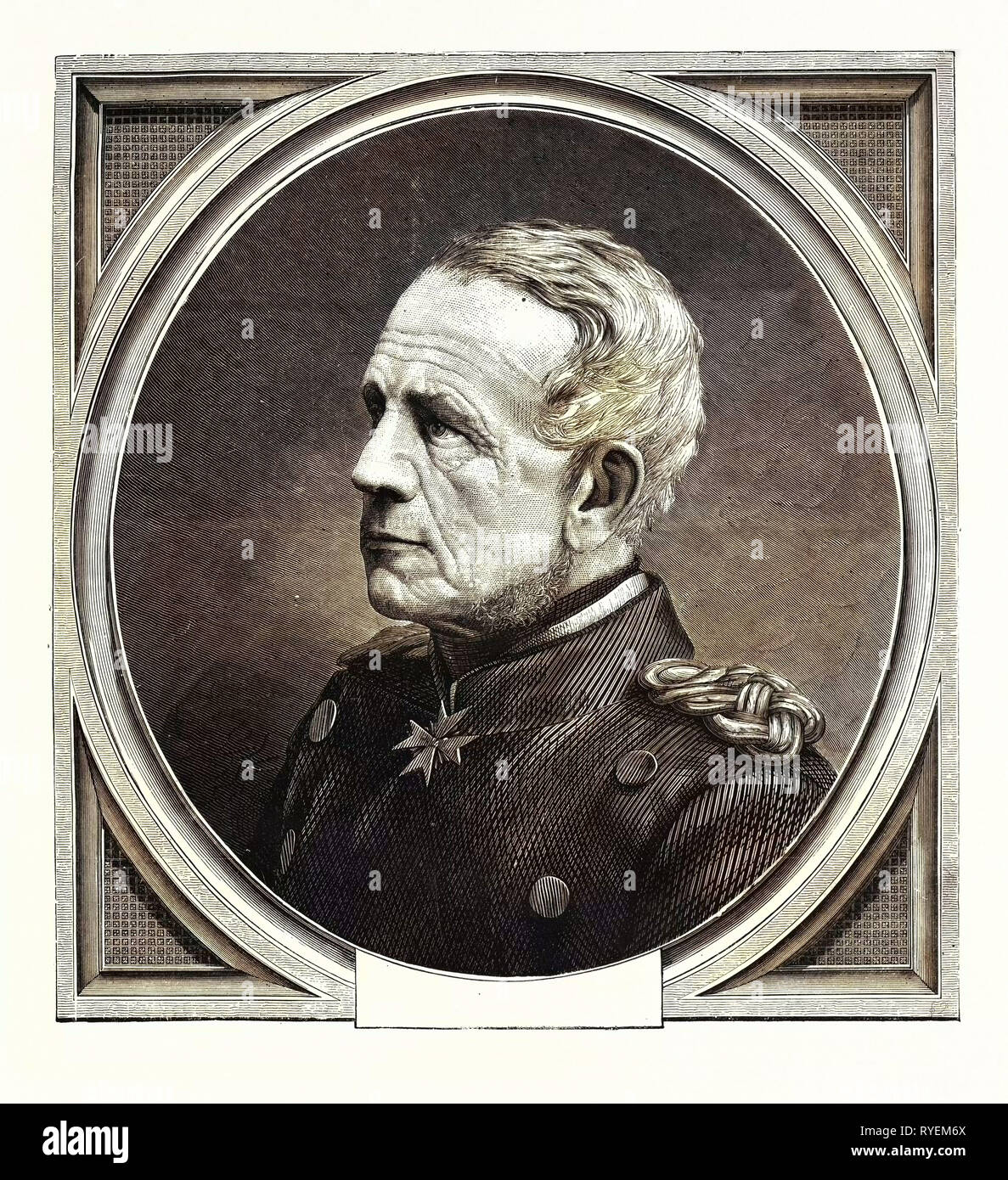 Deutsch-französischen Krieg: Die Feld-Marechal Graf Von Moltke, Chef des Generalstabs der preußischen Armee Stockfoto