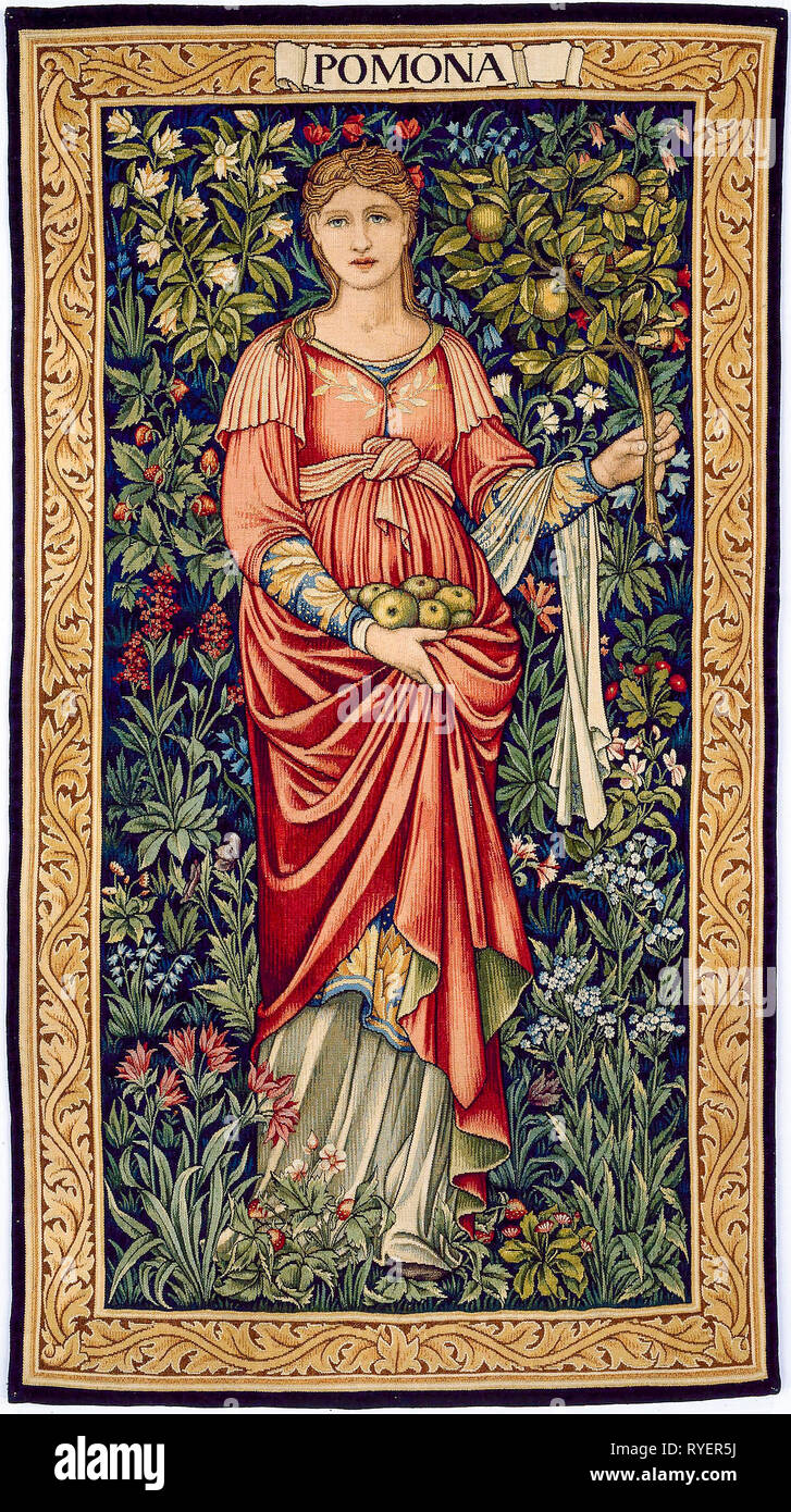 William Morris Tapestry, Pomona (von Flora und Pomona), 1906 Stockfoto