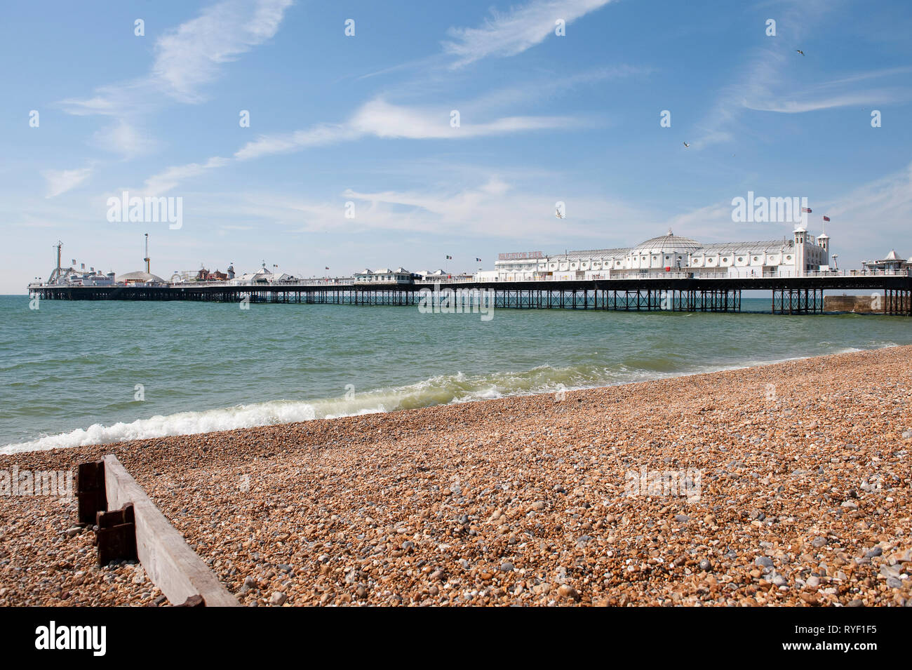 Brighton Palace Pier in der Küstenstadt Brighton, Sussex, England. Stockfoto