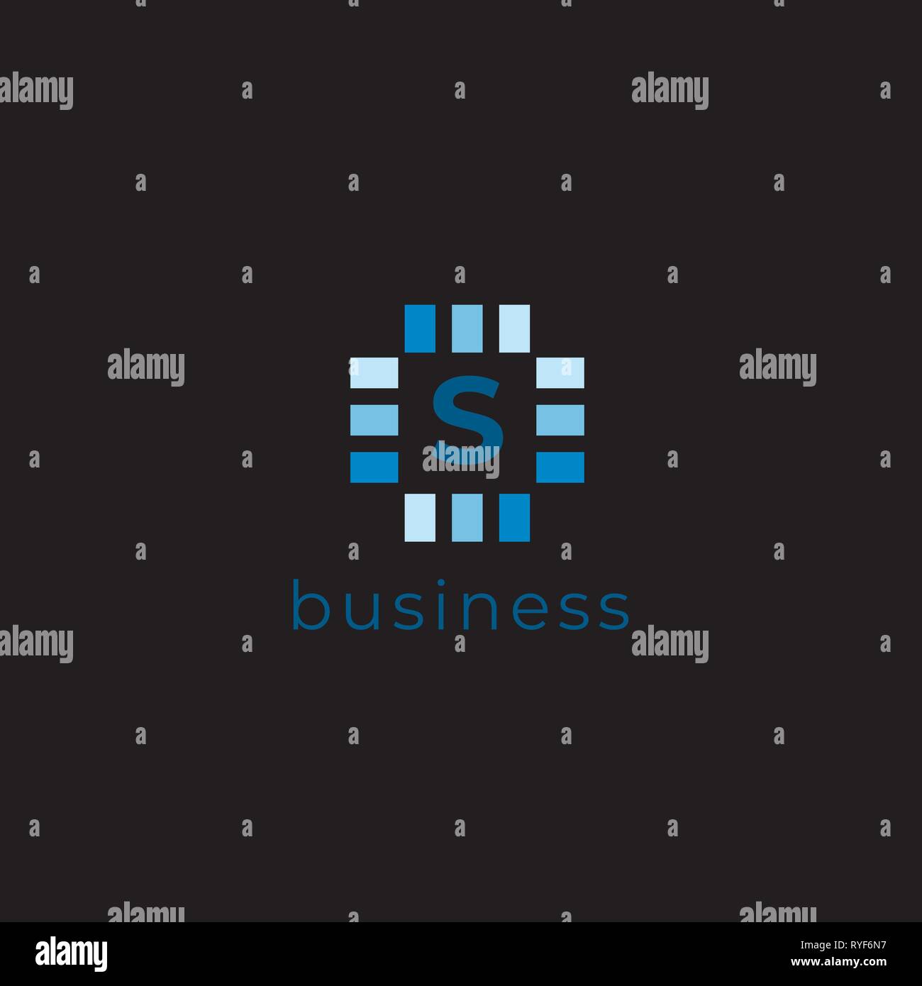 S schreiben business Vektor Logo. S schreiben geometrische Emblem Stock Vektor