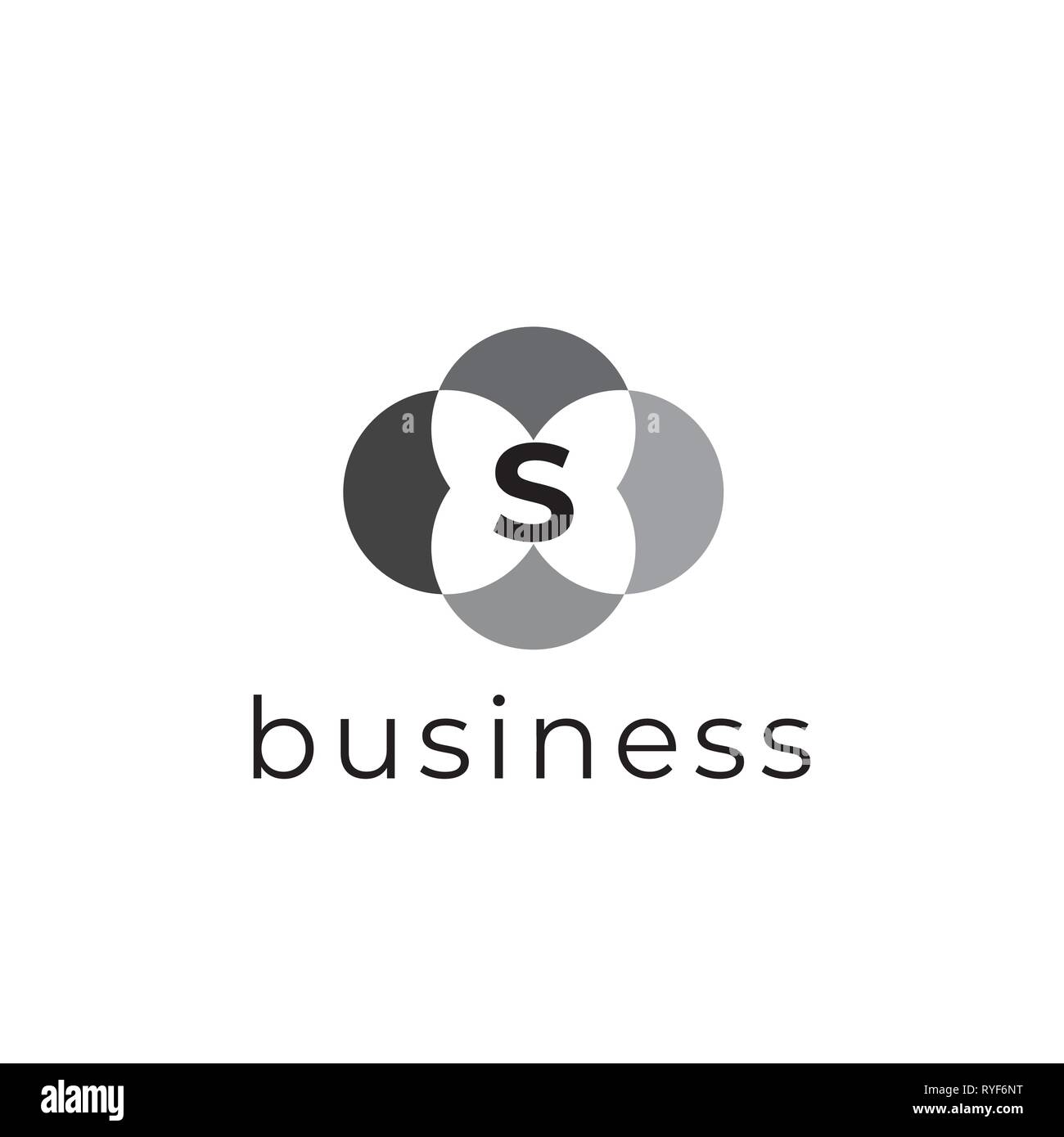 S schreiben business Vektor Logo. S schreiben geometrische Emblem Stock Vektor