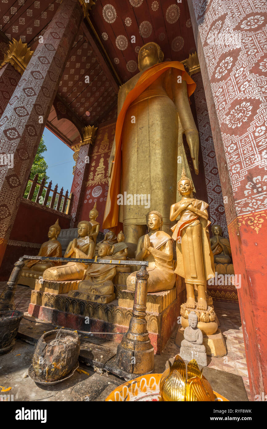 Die Tempel von Luang Prabang Stockfoto