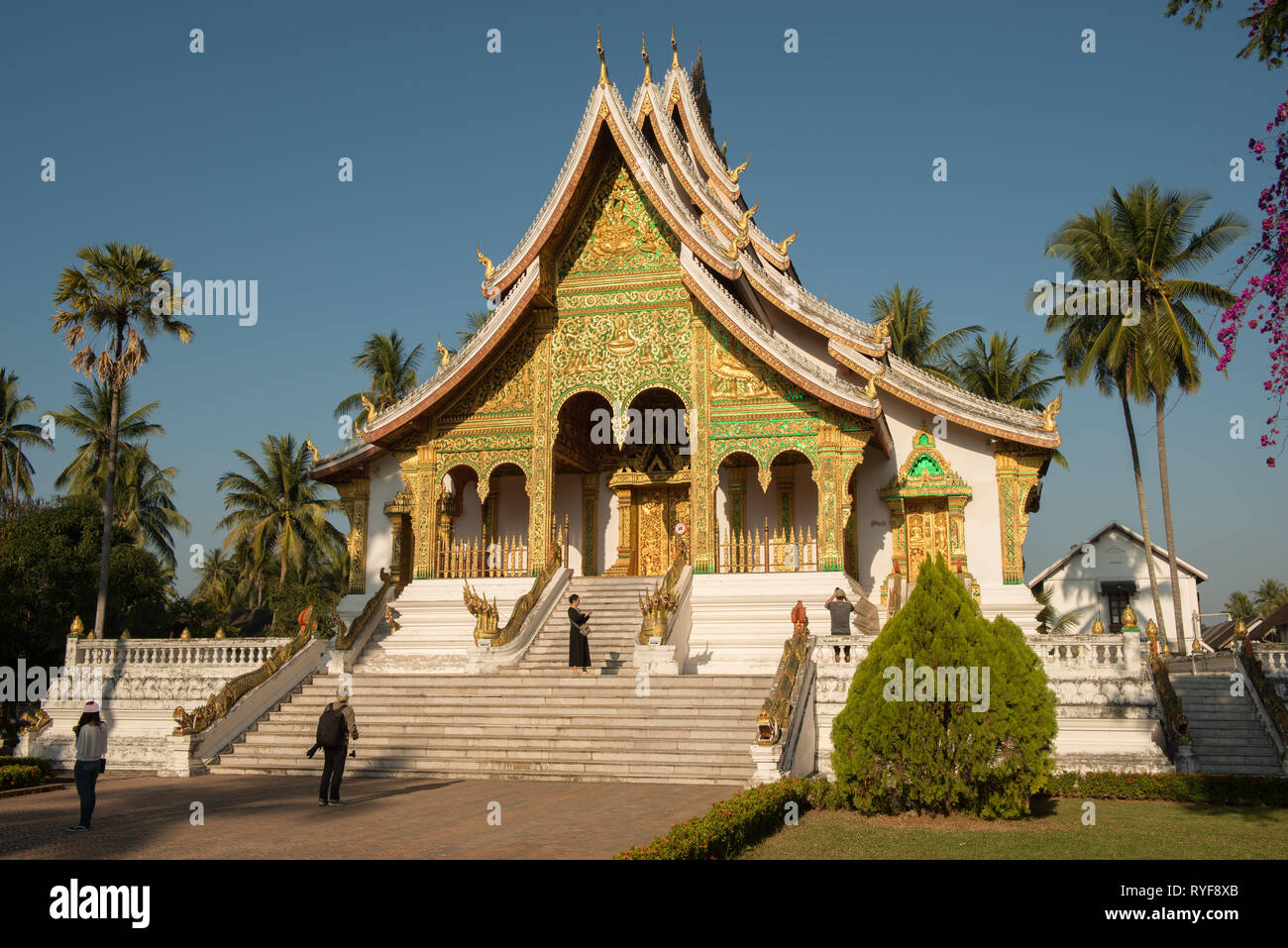Die Tempel von Luang Prabang Stockfoto