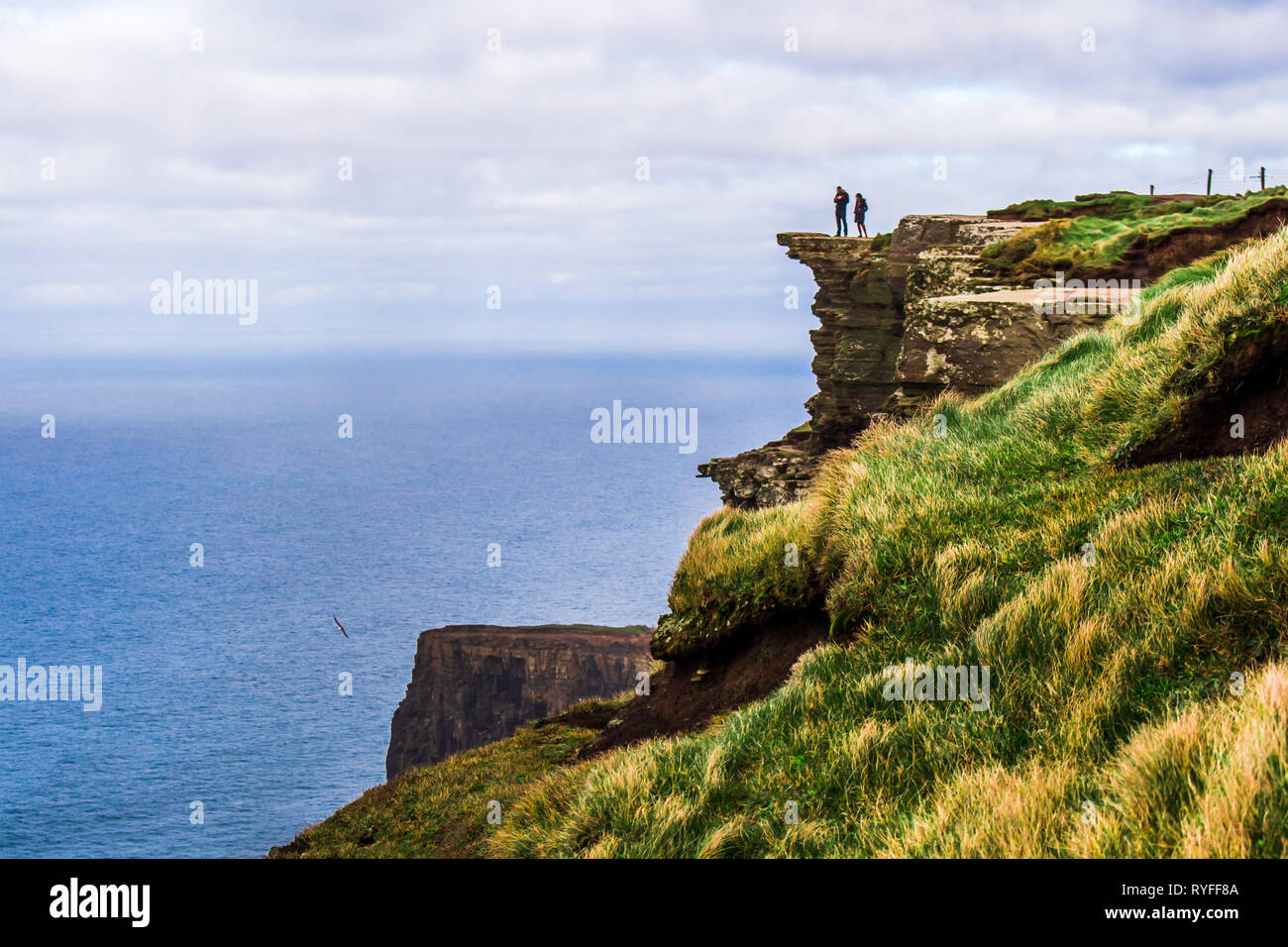 Die Klippen von Moher Landschaft, Irland, Europa Stockfoto