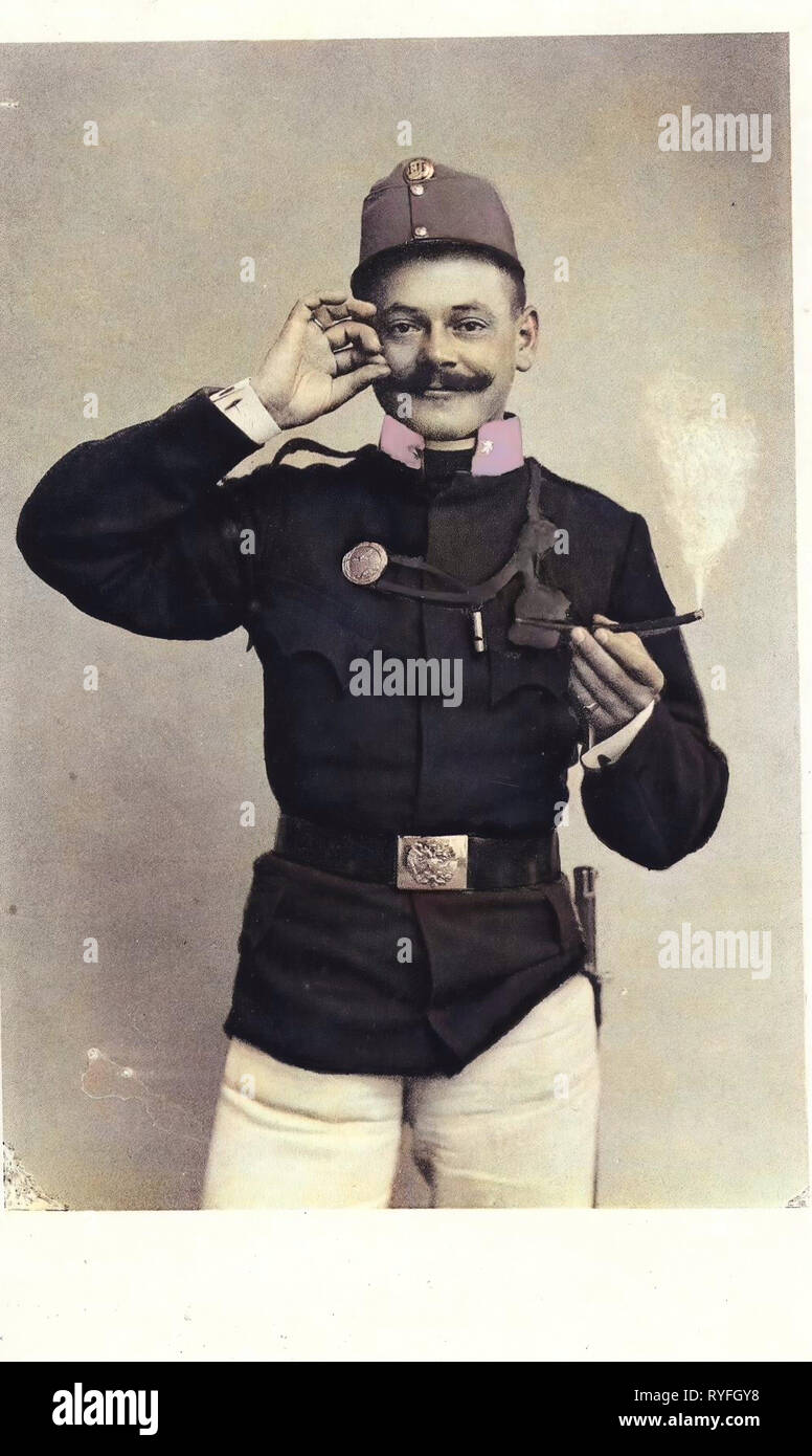 Österreichisch-ungarischen Armee, 1910, Wien, Wien, Soldat Stockfoto