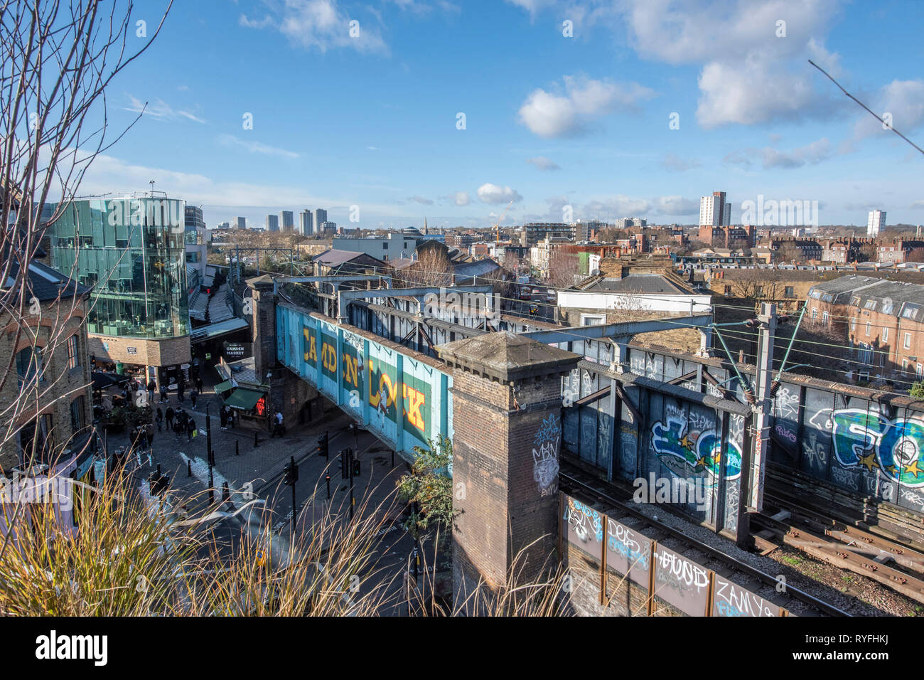 Camden Lock Stockfoto