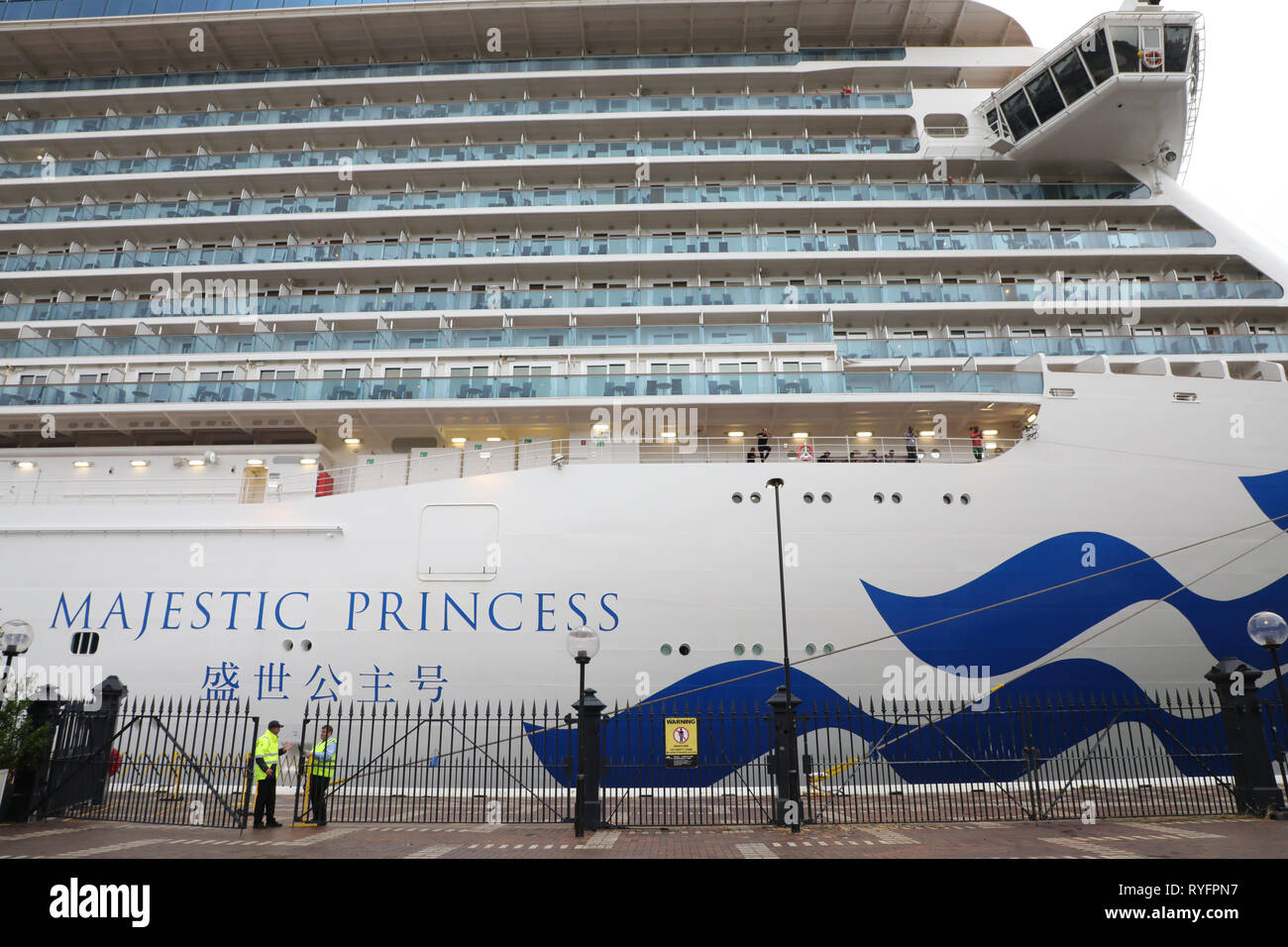 Majestic Princess Kreuzfahrtschiff am Overseas Passenger Terminal in Sydney, Australien. Stockfoto