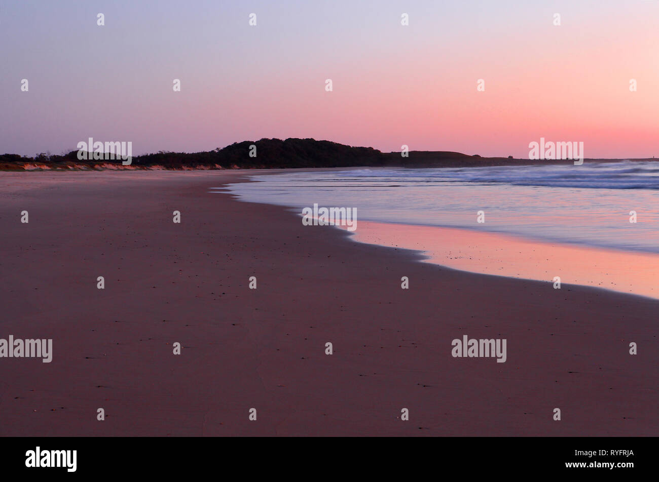 Reisen Australien. Ansichten und scenics Australien. Byron Bay Sunrise, New South Wales Stockfoto