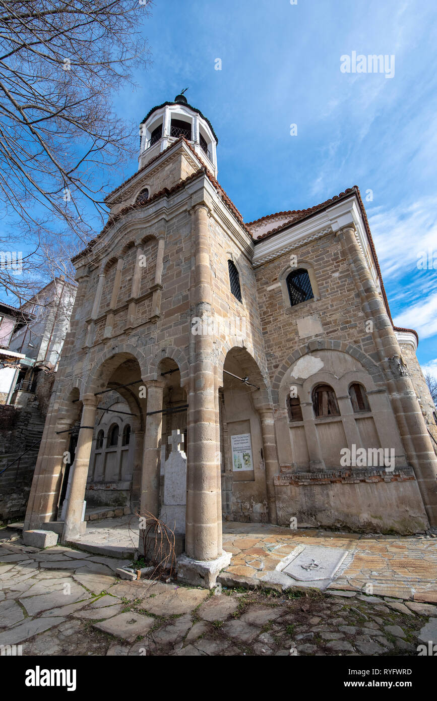 Veliko Tarnovo, Bulgarien - Fassade von St. Konstantin und Helena Kirche Stockfoto